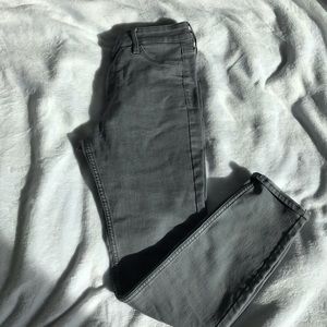 grey jeans